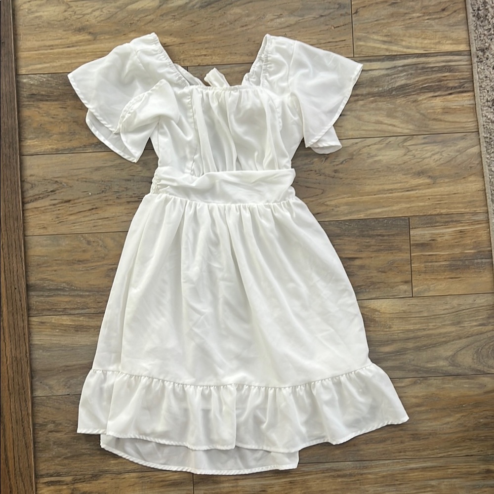 Elegant White Kids Dress